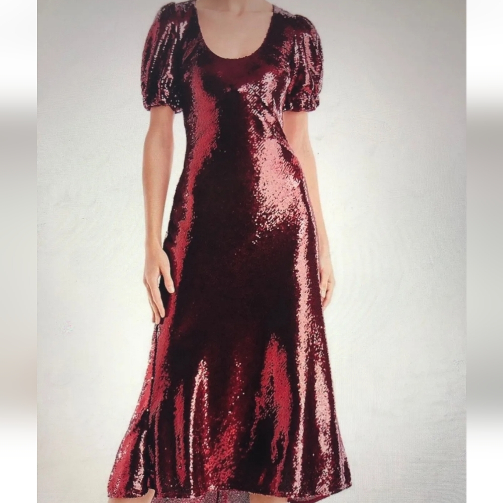 KEEPSAKE SEQUINS MIDI DRESS SIZE 10